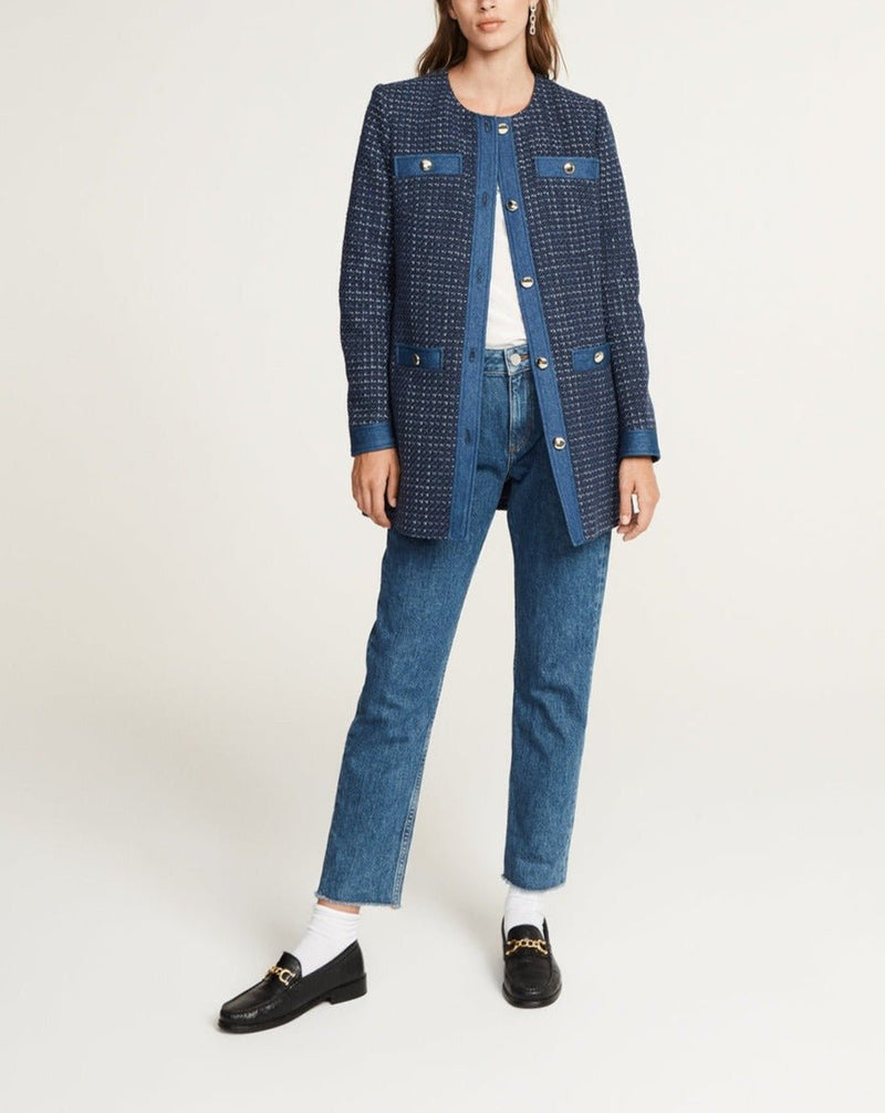 Manteau Grelot - Denim - Claudie Pierlot - The Bradery