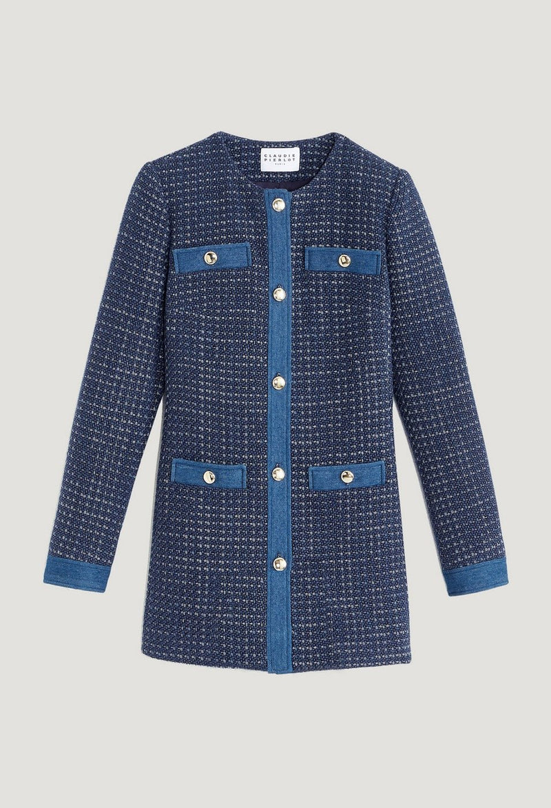 Grelot Coat - Denim - Claudie Pierlot - The Bradery