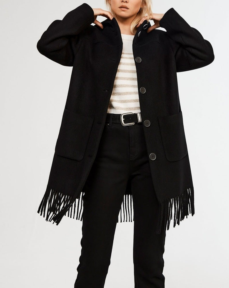 Manteau Guillaume - Noir - Claudie Pierlot - The Bradery