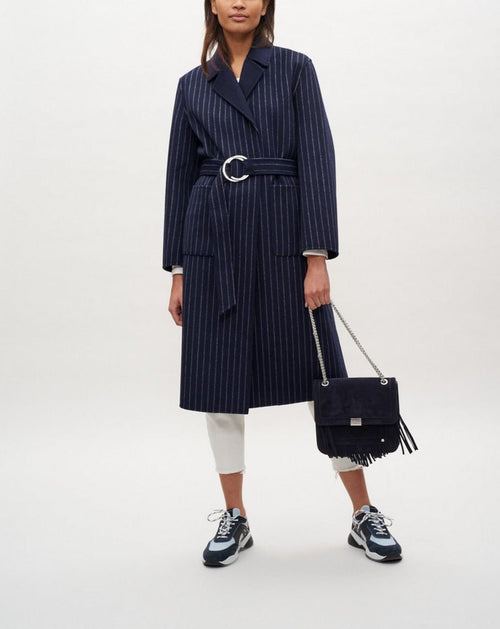 Gin Reversible Coat - Navy - Claudie Pierlot - The Bradery