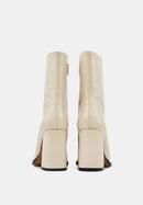 Margot - Cuir Crème et Noir - Bons Baisers - The Bradery