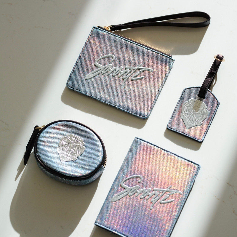 MAROQUINERIE - Porte Passeport-Sororite Silver Denim