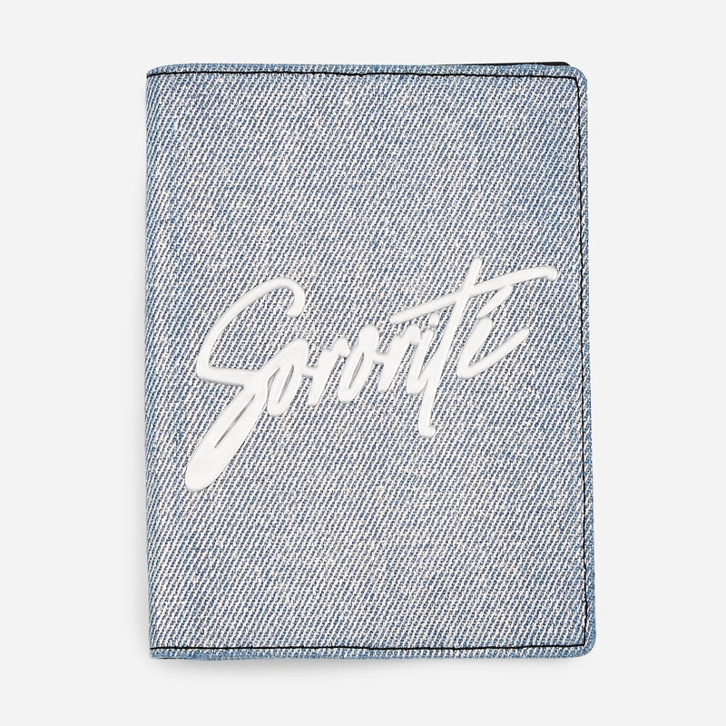 MAROQUINERIE - Porte Passeport-Sororite Silver Denim