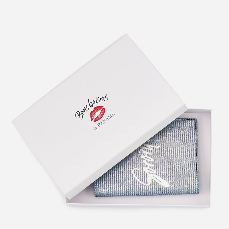 MAROQUINERIE - Porte Passeport-Sororite Silver Denim