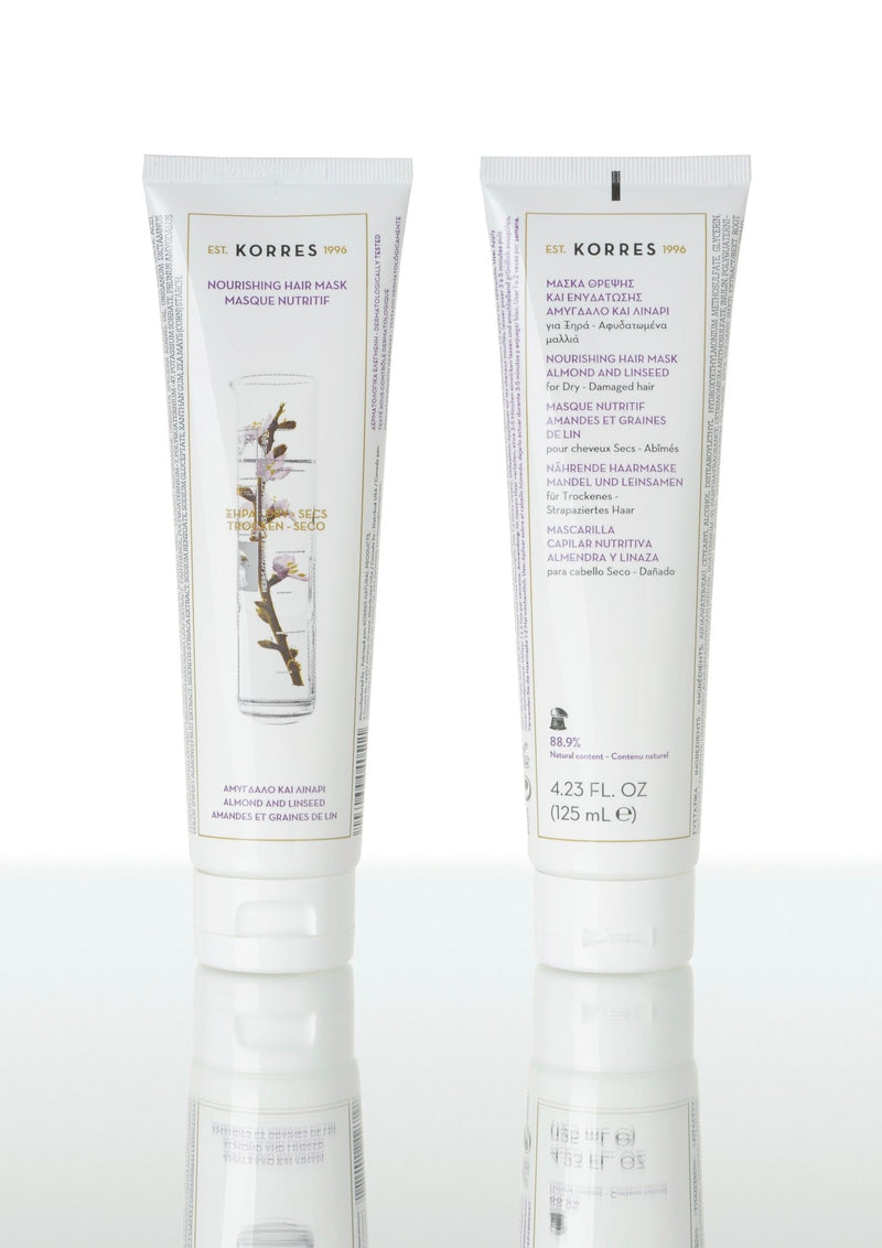 Masque Capillaire Nutritif Cheveux Secs - Amande & Lin - Korres - The Bradery