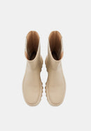 May - Cuir Lisse Beige - Bons Baisers - The Bradery