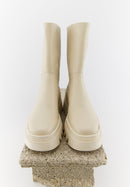 May - Cuir Lisse Beige - Bons Baisers - The Bradery