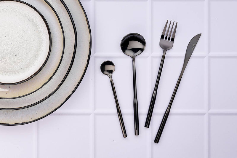 Ménagère 24 Pièces Abel - Black - Björn - The Bradery