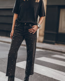 Jeans The Black Studded Cropped Straight