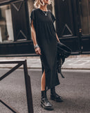 Chauve-Souris Maxi Dress - Black