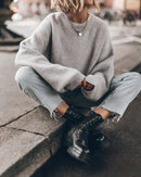 Sweater The Grey Oversized Knitted