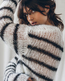 Sweater The Striped Mohair Knitted