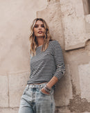 T-Shirt Manches Longues The Striped Thin Linen