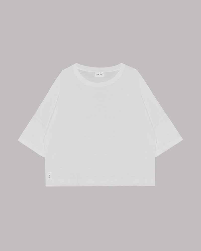 T-Shirt The White Loose Lyocell