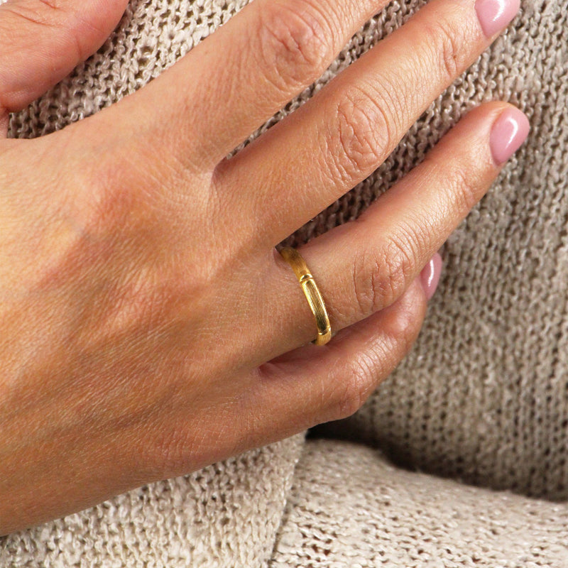 Mini Bague Bambou - Or Bague Nilaï