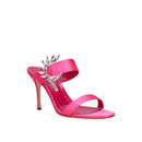 Manolo Blahnik Chivela Satin Heel Sandals - Pink - Woman