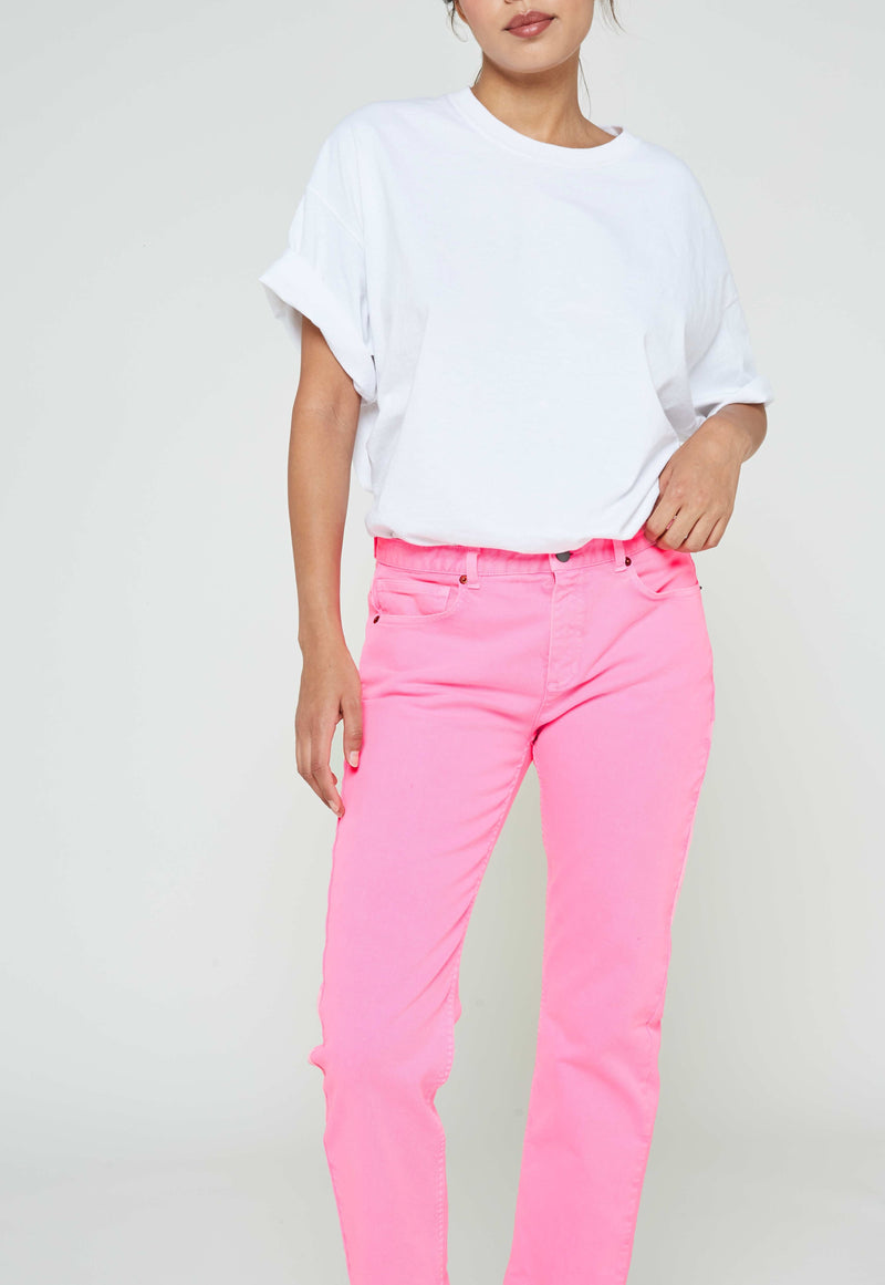 Modetrotter - Pantalon Elias Tuni - Rose Fluo