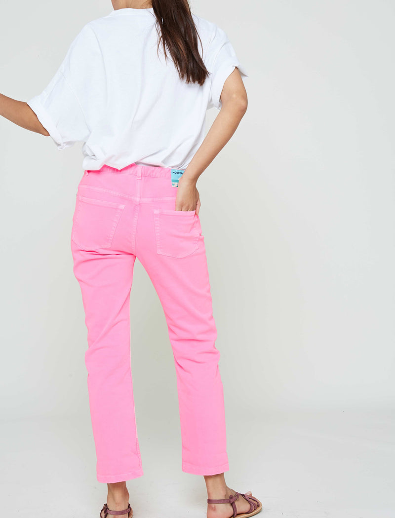 Modetrotter - Pantalon Elias Tuni - Rose Fluo