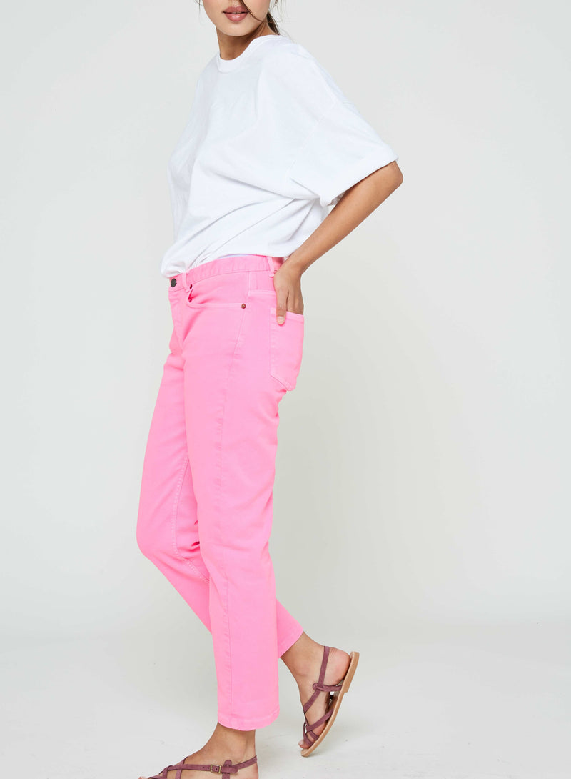 Modetrotter - Pantalon Elias Tuni - Rose Fluo