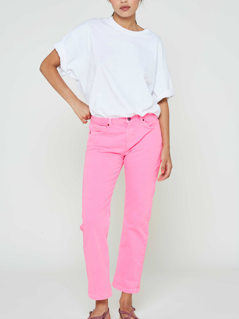 Modetrotter - Pantalon Elias Tuni - Rose Fluo