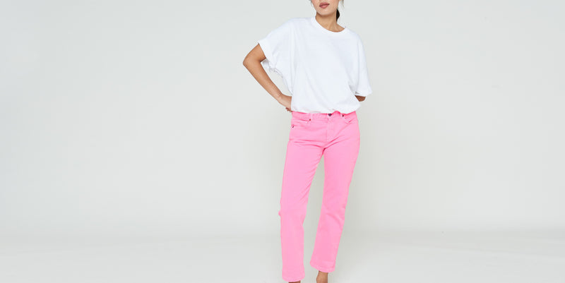 Modetrotter - Pantalon Elias Tuni - Rose Fluo