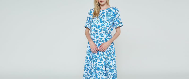 Modetrotter - Robe Elana Fokis - Bleu