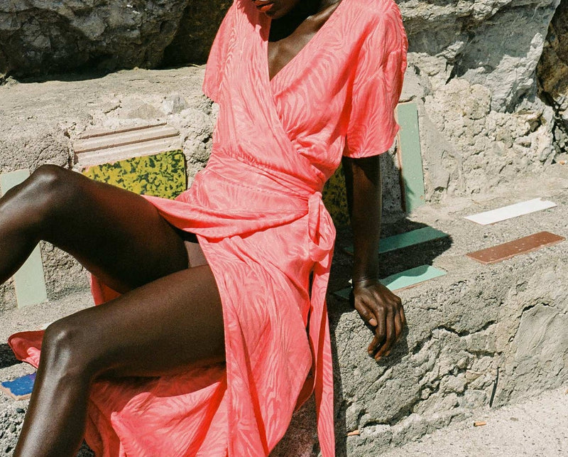 Modetrotter - Robe Lana Carmine Corail