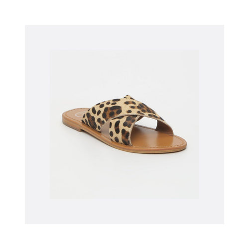 Mule Lanruen Leopard Mules White Sun