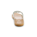 Mule Olearia Silver - sandals - White Sun1 - The Bradery