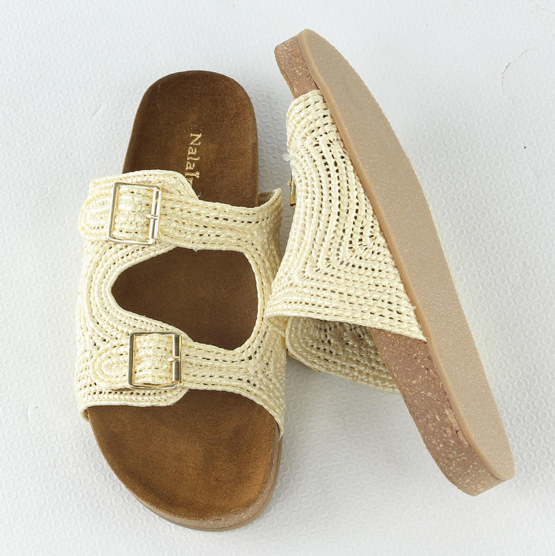 Mules Jacqueline - Beige Mules Nalaïm