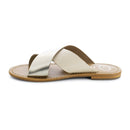 Mules Lanruen - Beige / Or - White Sun - White Sun* - The Bradery