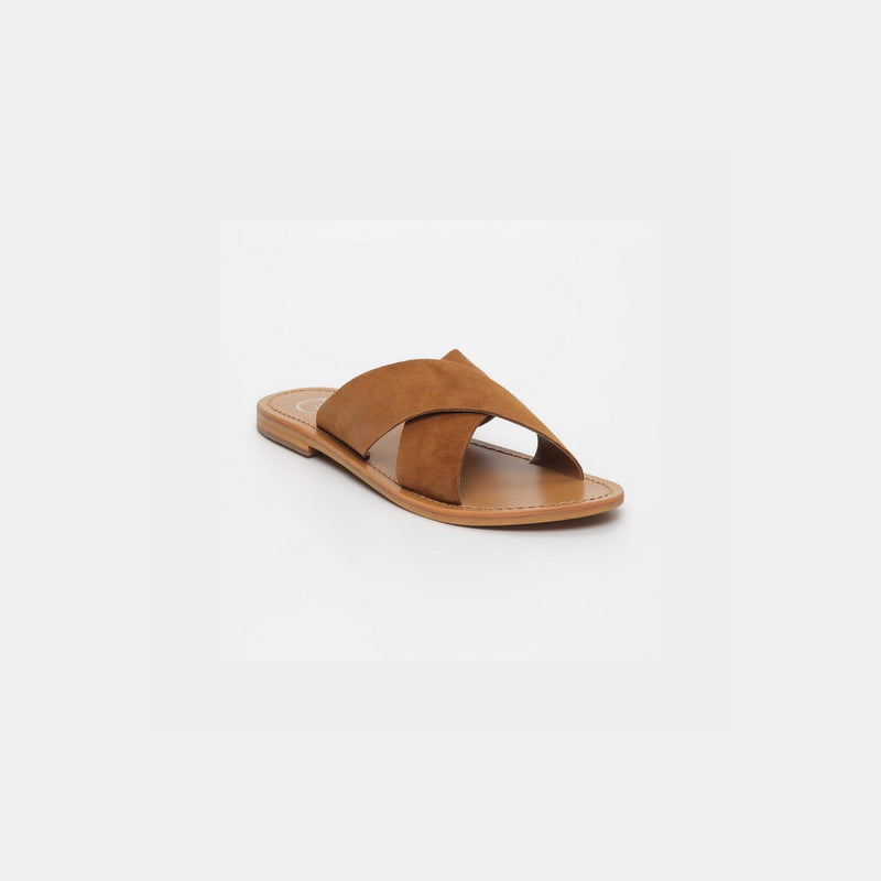 Mules Lanruen - Camel Mules White Sun