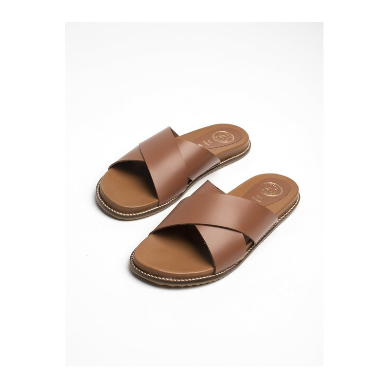 Mules Loutsian - Camel Mules White Sun