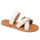 sandals Manipur Blanc - Couleur Pourpre - Couleur Pourpre* - The Bradery