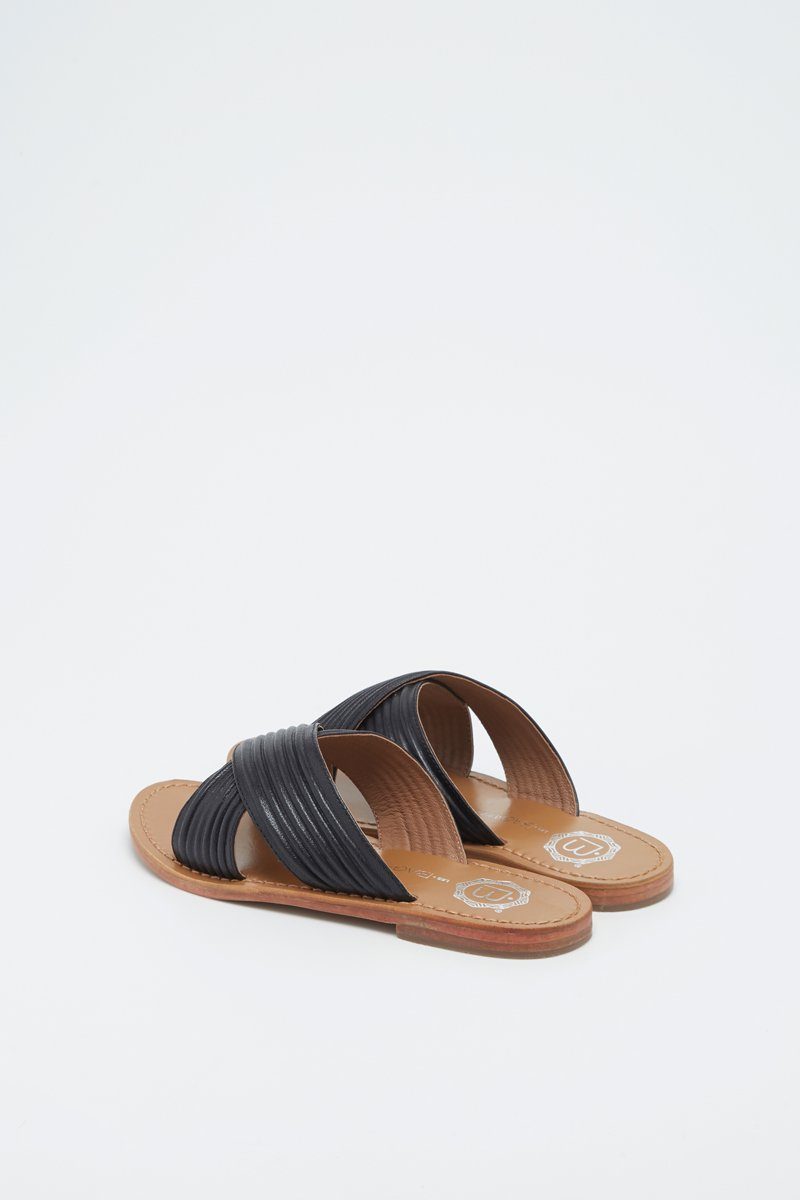 Nassau Mules - Black Mules Les Bagatelles