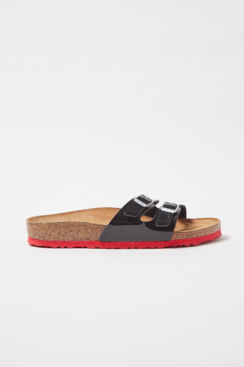 Mules Vernies Ibiza - Noir Et Rouge - Homme - Birkenstock1 - The Bradery