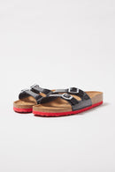 Mules Vernies Ibiza - Noir Et Rouge - Homme - Birkenstock1 - The Bradery