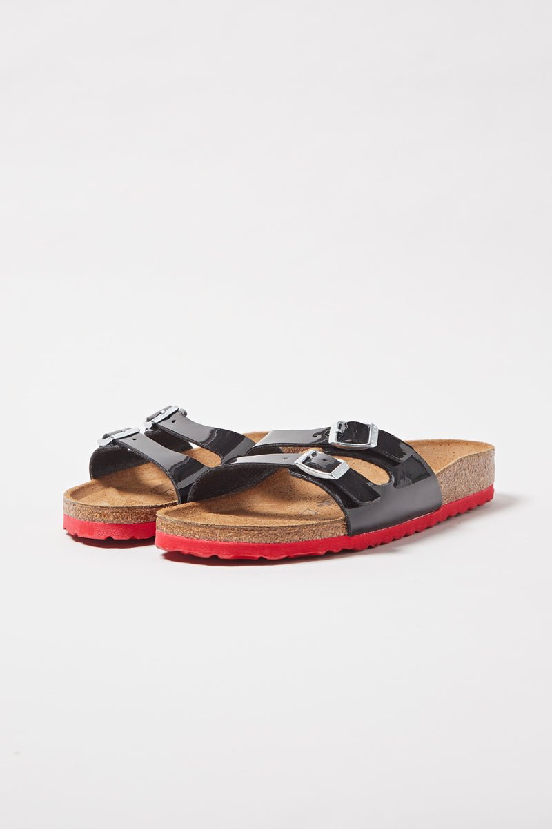 Mules Vernies Ibiza - Noir Et Rouge - Homme - Birkenstock1 - The Bradery