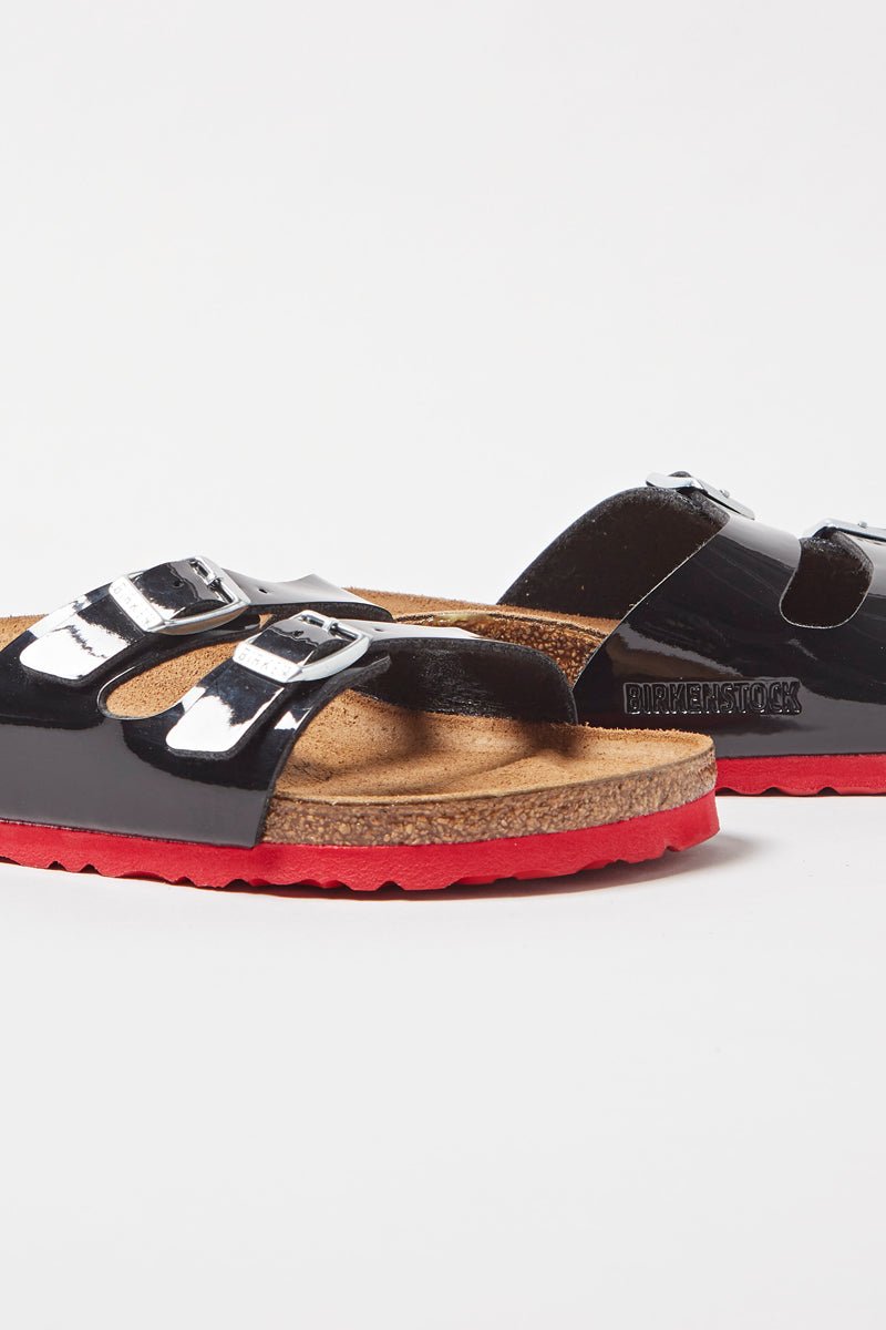 Mules Vernies Ibiza - Noir Et Rouge - Homme - Birkenstock1 - The Bradery