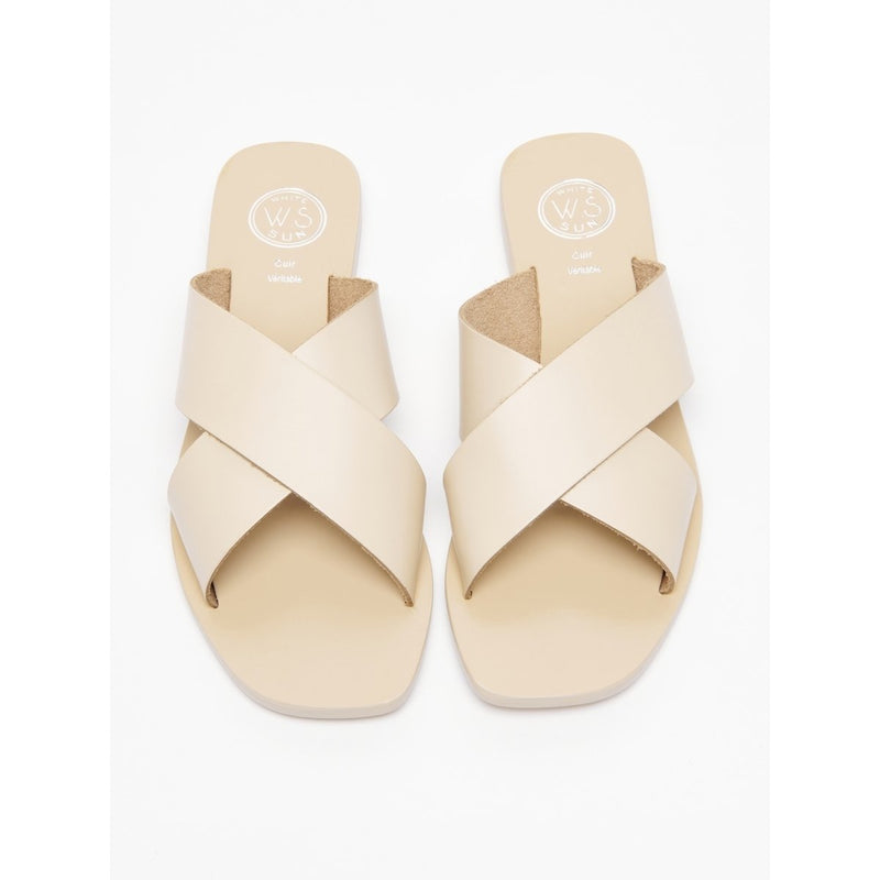 Mules Yalda - Beige Mules White Sun