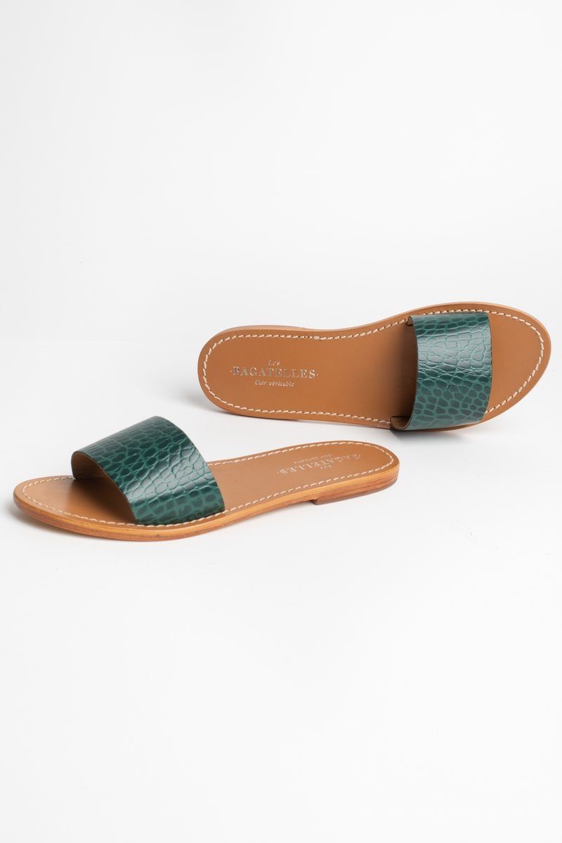 Mules York - Green Croco - Les Bagatelles - Les Bagatelles* - The Bradery
