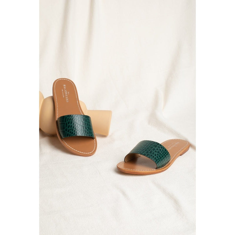Mules York - Green Croco - Les Bagatelles - Les Bagatelles* - The Bradery