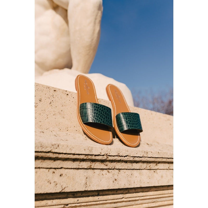 Mules York - Green Croco - Les Bagatelles - Les Bagatelles* - The Bradery