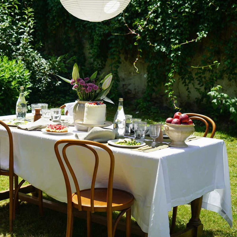 Washed Linen Tablecloth - Blanc - MOST - The Bradery