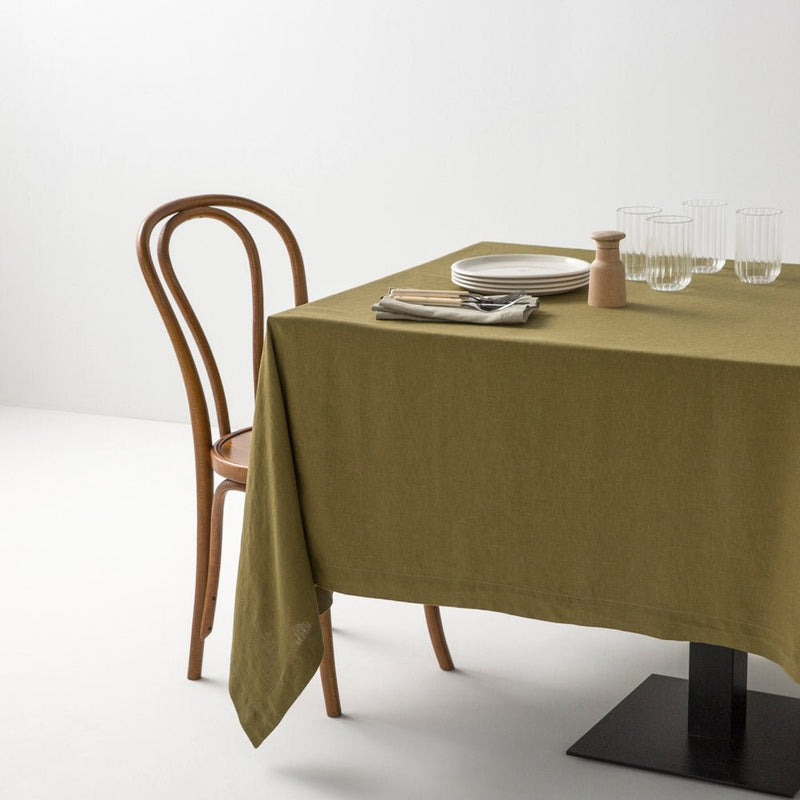 Linen Tablecloth - Olive - MOST - The Bradery