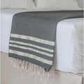 Mantel / Cuadros Lurex XXL Hamptons - Gris Medio / Plata - Febronie -La Bradery