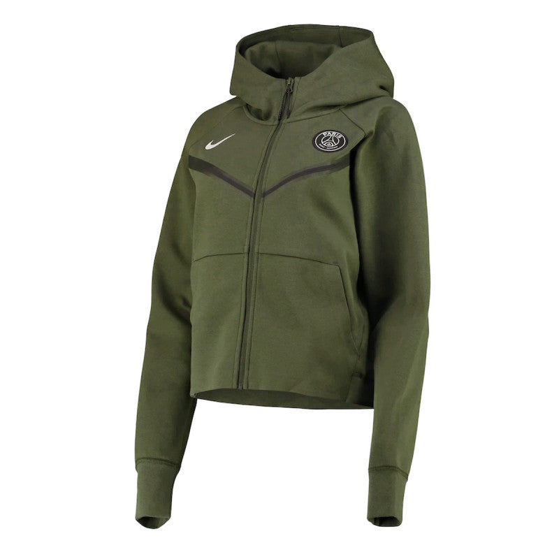 Chaqueta de entrenamiento Psg Tech Fleece - Verde - Mujer