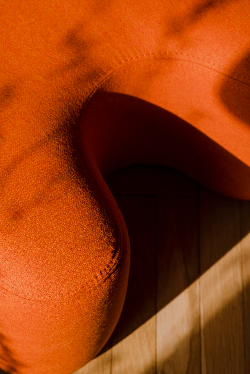 Pouf Ü - Terracotta Wool