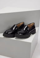 Norma - Cuir brillant Noir - Bons Baisers - The Bradery