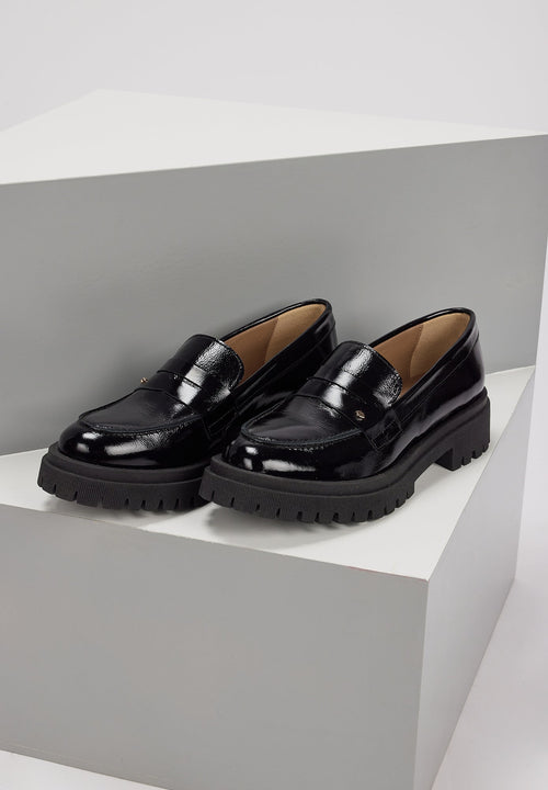 Norma - Cuir brillant Noir - Bons Baisers - The Bradery